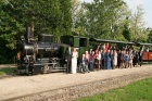 Gruppenfoto mit dem Dampfzug [23. Mai 2015]