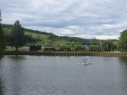 Die Molly umrundet mit ihrem Zug den Baumschulsee [13. Mai 2017]