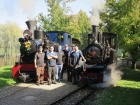 Gruppenfoto vom Lok- und Zugpersonal der beiden Züge [12. Oktober 2019]