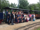 Gruppenfoto mit dem Dampfzug [29. August 2020]