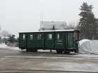 Aus Platzmangel wurde der geschlossene Wagen B 261 über Nacht draussen abgestellt [5. Januar 2019]