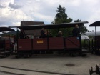 Die Band aus der Oldtimerausstellung unternimmt eine Rundfahrt mit der SchBB [8. Juli 2017]