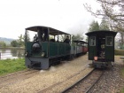 Nachdem die Molly mit ihrem Zug im Bahnhof Baumschulsee eingetroffe ist, kann der Lukas losfahren [14. April 2019]