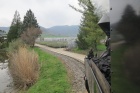 Ausblick des Heizers auf die Strecke am Baumschulsee [21. April 2013] 