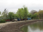 Zwei Züge beim Rangieren im Bahnhof Baumschulsee [19. April 2014]