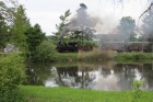 Der Dampfzug spiegelt sich im Baumschulsee [18. Mai 2013]