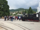 Die Teilnehmer der GV besuchen im Anschluss die Baumschulbahn [25. Mai 2019]