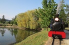 Die Sequoia hat am Ende des Tages ihren Zug wieder an den Baumschulsee gebracht [20. Juli 2013]