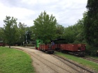 Der Brigadewagen R 302 wird durch den Bahnhof Baumschulsee geschoben [17. August 2019]