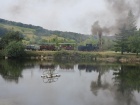 Die Sequoia umrundet mit dem Extrazug den Baumschulsee [27. Juni 2014]