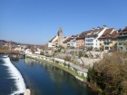 Blick auf die Reuss und die Altstadt von Bremgarten [30. März 2019]