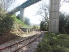 Die Kurve unter der grosse Brücke liegt nun wieder mit einem gleichmässigen Radius [8. April 2018]