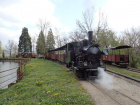 Im Bahnhof Baumschulsee stellt die Molly ihren Zug bereit [17. April 2021]