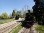 Die beiden Dampfzüge werden im Bahnhof Baumschulsee bereitgestellt [25. April 2021]