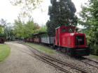 Die Diesellok Opalinus rangiert im Bahnhof Baumschulsee [29. Mai 2021]