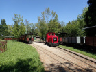 Die Diesellok Opalinus rangiert im Bahnhof Baumschulsee [2. Juli 2021]