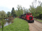 Nach den Fotofahren werden die Wagen wieder an ihren Standplatz rangiert [3. Juli 2021]