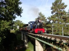 Die Sequoia überquert mit ihrem Zug die grosse Brücke [28. September 2019]