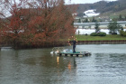 Der Feuerkünstler zeigt sein Können auf dem Baumschulsee [1. Dezember 2021]